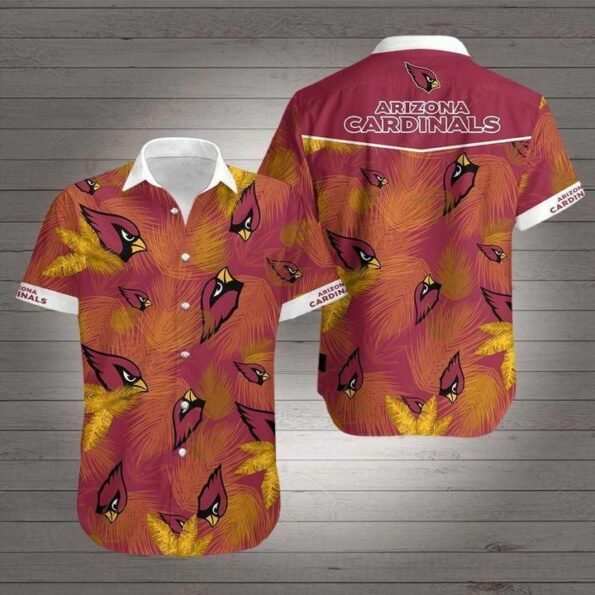 NFL Arizona Cardinals Hawaiian full 3D Shirt For Fans