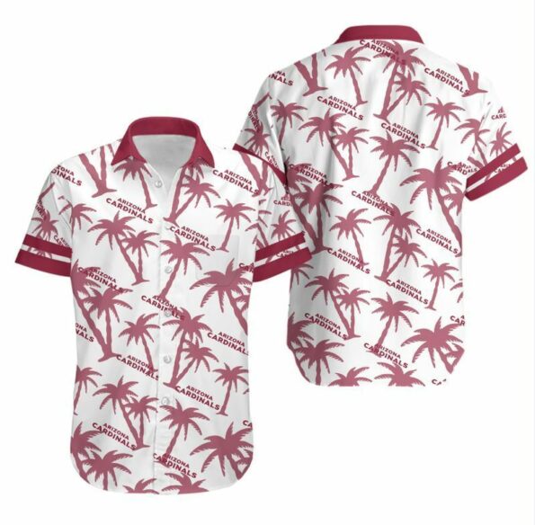 NFL Arizona Cardinals Hawaiian full Shirt 01 Coconut Tree