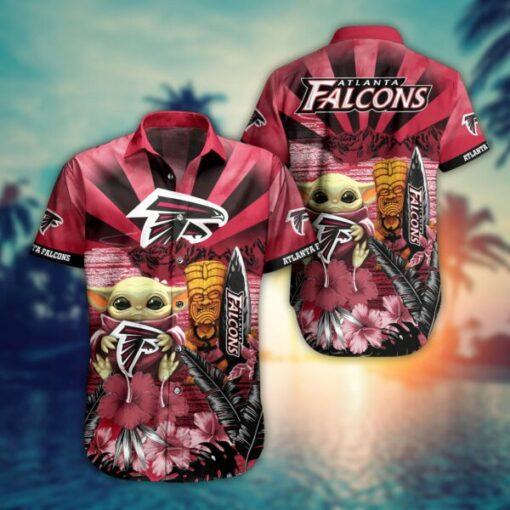 NFL Atlanta Falcons Hawaiian Shirt Baby Yoda Style Summer