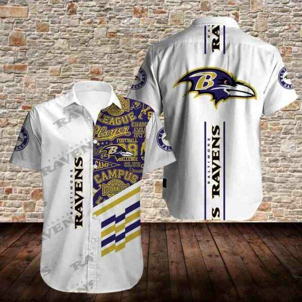 NFL Baltimore Ravens campus Hawaii full 3D Shirt