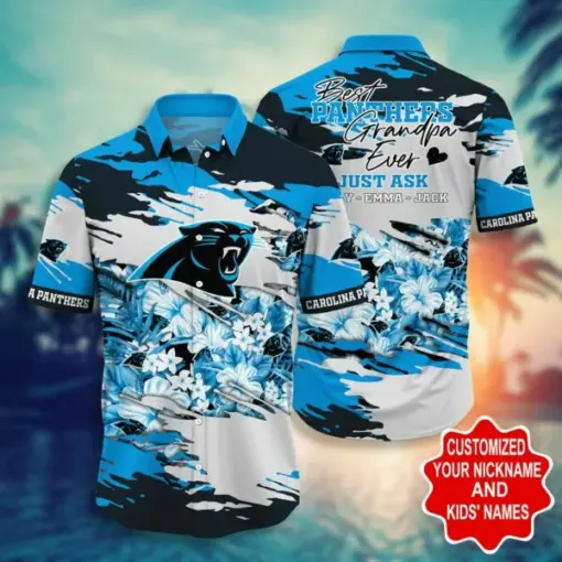 NFL Carolina Panthers Hawaiian Shirt Personalized