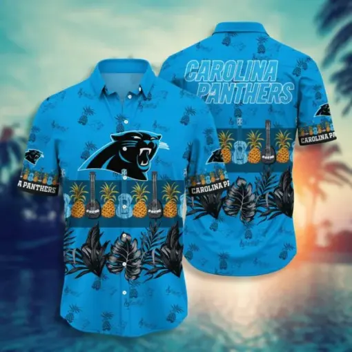 NFL Carolina Panthers Hawaiian Shirt Short Trending Summer 2