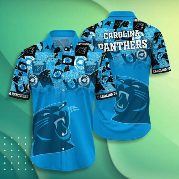 NFL Carolina Panthers Hawaiian Shirt Short Trending Summer 3