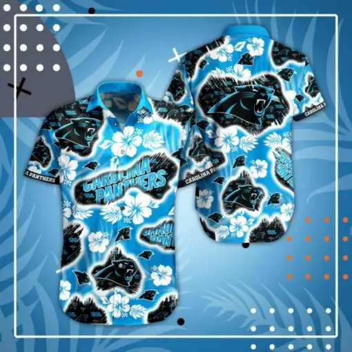 NFL Carolina Panthers Hawaiian Shirt Short