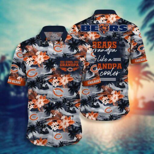 NFL Chicago Bears Hawaiian Shirt For Grandparent