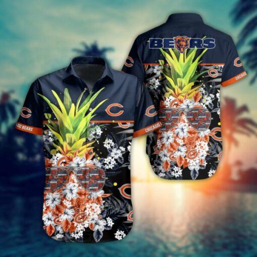 NFL Chicago Bears Pineapple New Trending football 3d Hawaiian Shirt short