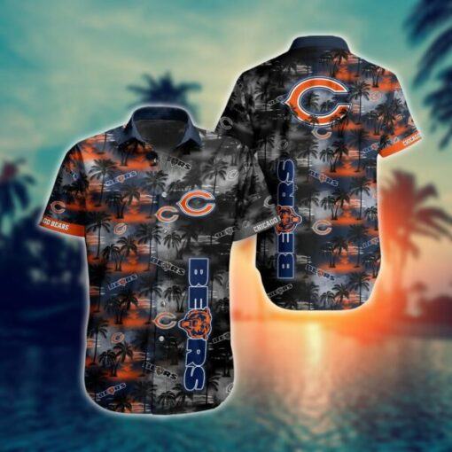 NFL Chicago Bears football Hawaiian Shirt Short For Fans 2