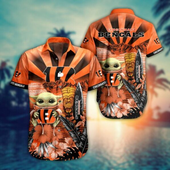NFL Cincinnati Bengals Hawaiian Shirt Baby Yoda Style Summer