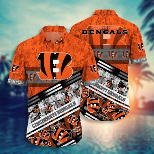 NFL Cincinnati Bengals Hawaiian Shirt Short Style Hot Trending 01 qWO