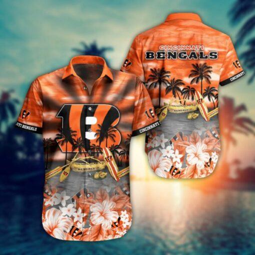 NFL Cincinnati Bengals Lover New Summer football 3d Hawaiian Shirt short