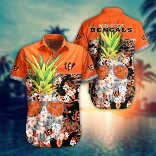 NFL Cincinnati Bengals Pineapple New Trending football 3d Hawaiian Shirt short