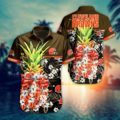 NFL Cleveland Browns Hawaiian Shirt Pineapple New Trending