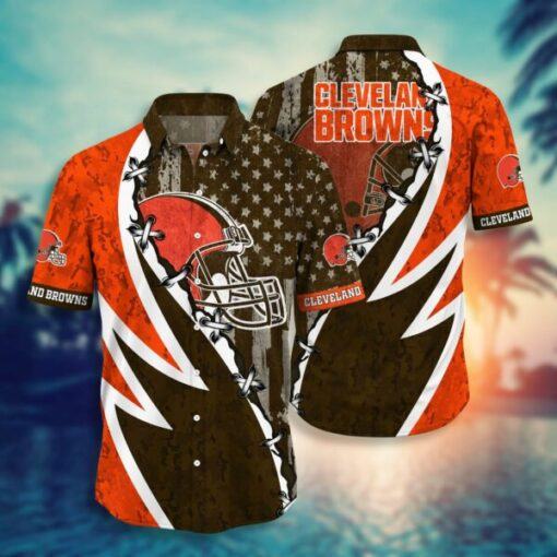 NFL Cleveland Browns Hawaiian Shirt Short Style Hot Trending 01