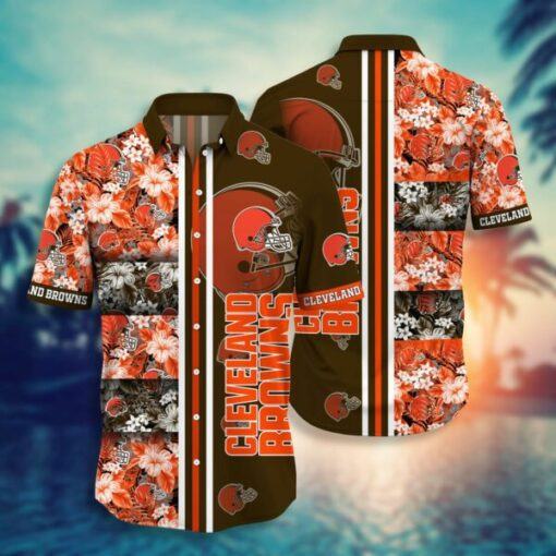 NFL Cleveland Browns Hawaiian Shirt Short Style Hot Trending 01 sT8