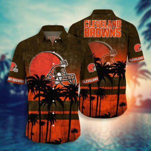 NFL Cleveland Browns Hawaiian Shirt Short Style Hot Trending Summer o6P