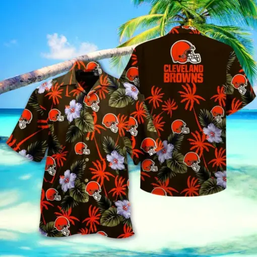 NFL Cleveland Browns NFL HAWAIIAN SHIRT & SHORT 3D FOR FANS