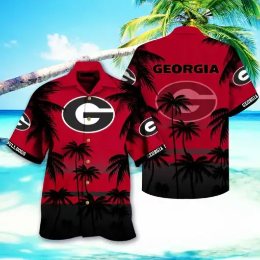 NFL Georgia Bulldogs HAWAIIAN SHIRT & SHORT FOR FANS