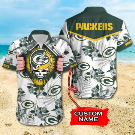 NFL Green Bay Packers Grateful Dead Hawaiian Shirt For Fans