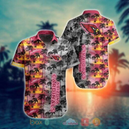 NFL Hawaiian Shirt Arizona Cardinals and Short 3D