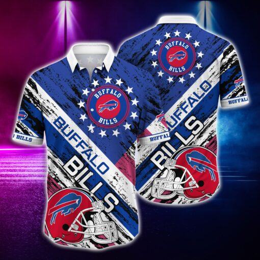 NFL Hawaiian Shirt Buffalo Bills and Tshirt rugby helmet