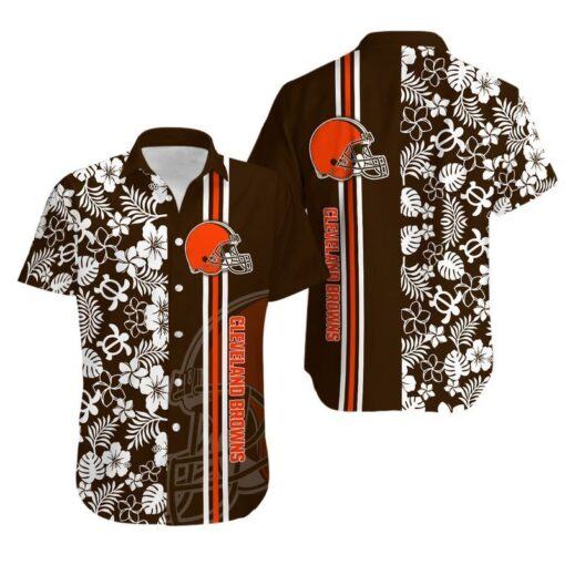 NFL Hawaiian Shirt Cleveland Browns 3D For Fans