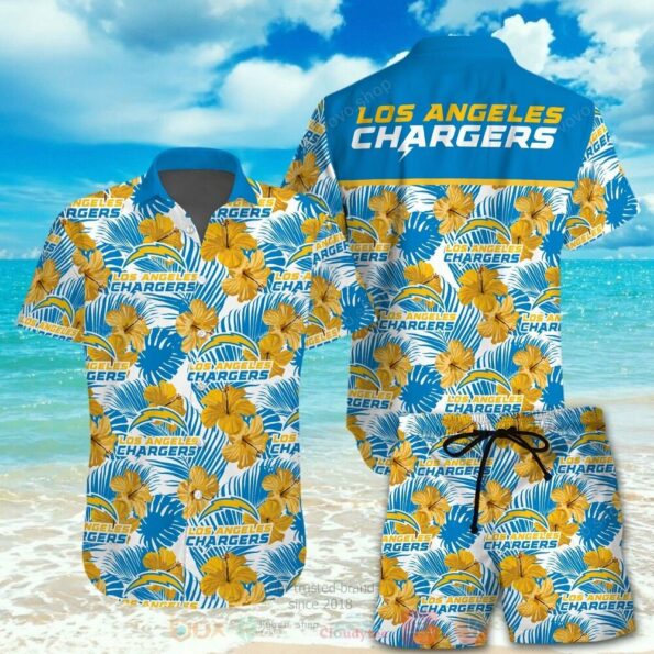 NFL Los Angeles Chargers Hawaiian Shirt Short 3D All Over Printed