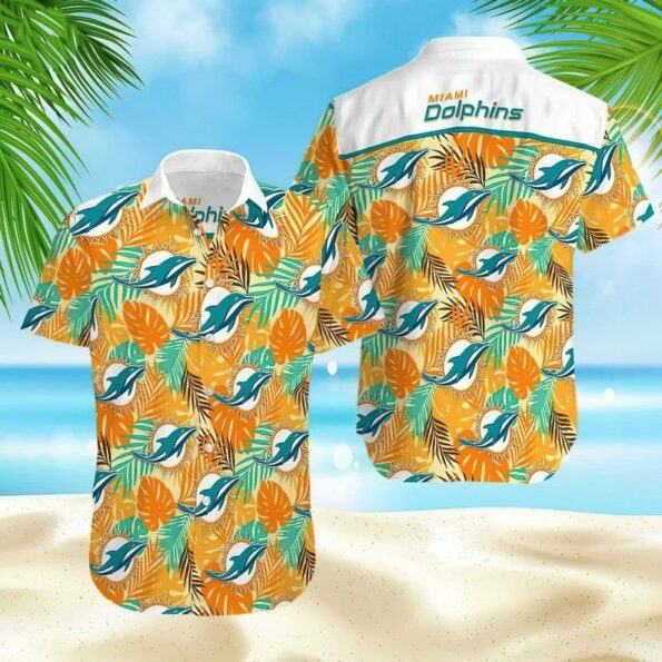 NFL Miami Dolphins Hawaiian Shirt Football Sport Cool
