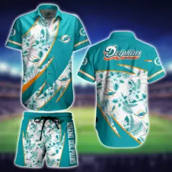 NFL Miami Dolphins Hawaiian Shirt Short 3D