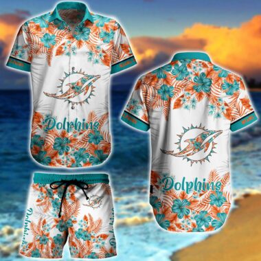 NFL Miami Dolphins Hawaiian Shirt Style Flower
