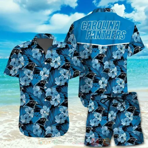 NFL-NFL-Carolina-Panthers-Hawaiian-Shirt-And-Short-3D-All-Over-Printed