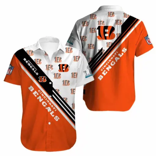 NFL cross Cincinnati Bengals logo full 3D Shirt