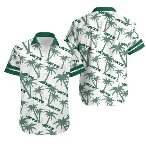 New York Jets Coconut Tree NFL Hawaiian Shirt For Fans