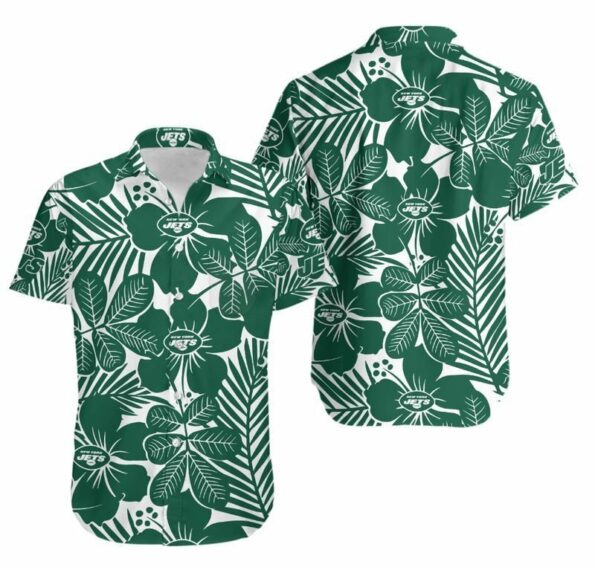 New York Jets Flower Hawaiian Shirt For Fans