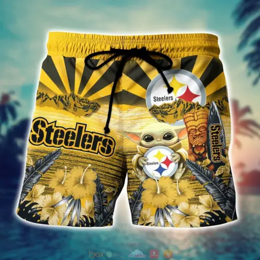 Yoda Pittsburgh Steelers NFL Hawaii full 3D Short