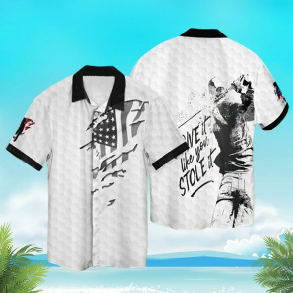 4th Of July Independence Day America Golf Men Give 3D hot Hawaiian Shirt