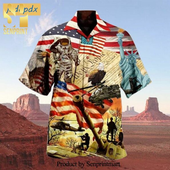 America Independence Day We The People Best Combo 3D hot Hawaiian Shirt