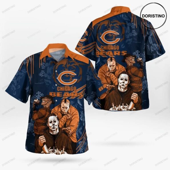 Chicago-Bears-Halloween-Horror-team-killer-Limited-Edition-Hawaiian-Shirt-for-fan-1