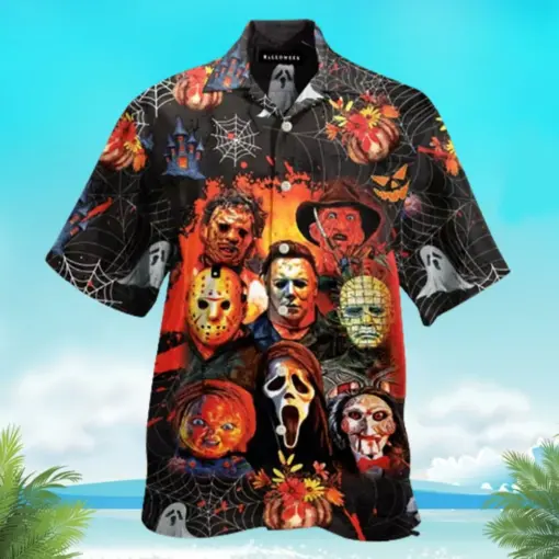 Halloween Horror team killer Hawaiian Shirt For Men Women