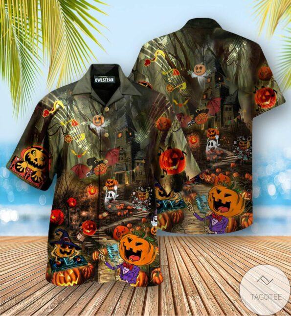 Horror Pumpkin Party Halloween hot Hawaiian Shirt – Funny Gift Casual Shirt