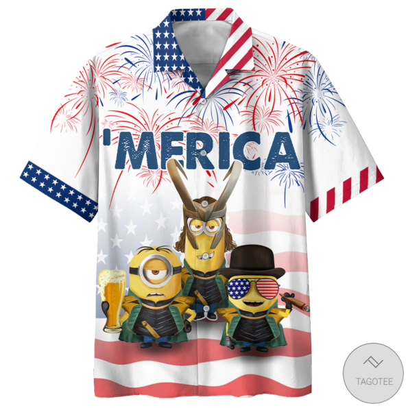 Minions Independence Day Hawaiian Shirt