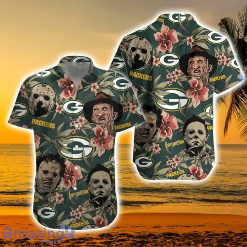 NFL-Green-Bay-Packers-Horror-Movie-Character-Halloween-Tropical-hot-Hawaiian-Shirt-for-fan-1