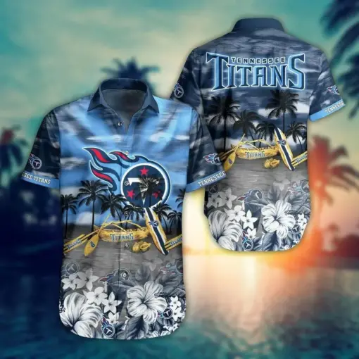 Tennessee Titans NFL hot Hawaiian Shirt Tropical Pattern custom For fan