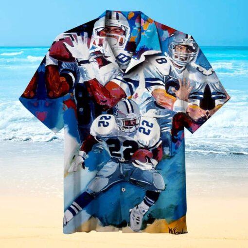 Dallas Cowboys Hawaiian Shirt Gift For Football Fans, NFL Hawaiian Shirt