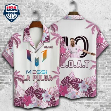 Lionel Messi Inter Miami CF GOAT La Pulga hot Hawaiian Shirt