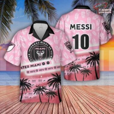 Lionel Messi Inter Miami Cf Print Cheap hot Hawaiian Shirt