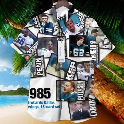 [NEW ] Dallas Cowboys Pete Gent Retrocards Set Vintage Aloha HOT Hawaiian Shirt 01