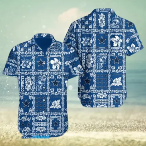 [ NEW ] NFL Dallas Cowboys floral tropical hot Hawaiian Shirt 01 FOR FAN