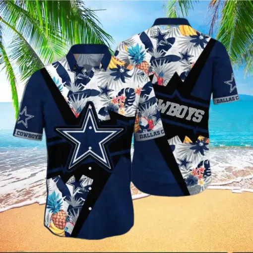 [ NEW ] NFL Dallas Cowboys floral tropical hot Hawaiian Shirt 03 FOR FAN
