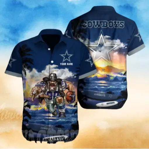 [ NEW ] NFL Dallas Cowboys floral tropical hot Hawaiian Shirt 07 FOR FAN