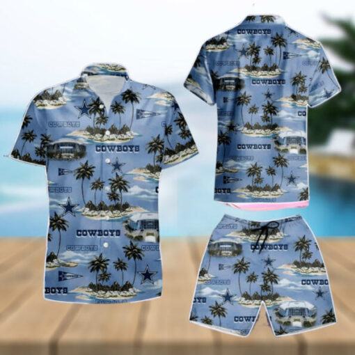 [ NEW ] NFL Dallas Cowboys floral tropical hot Hawaiian combo Shirt 02 FOR FAN